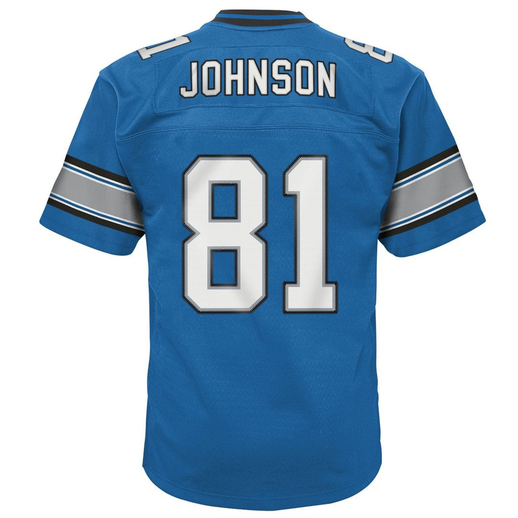 Calvin Johnson Detroit Lions Mitchell & Ness Youth Legacy Replica Jersey - Blue