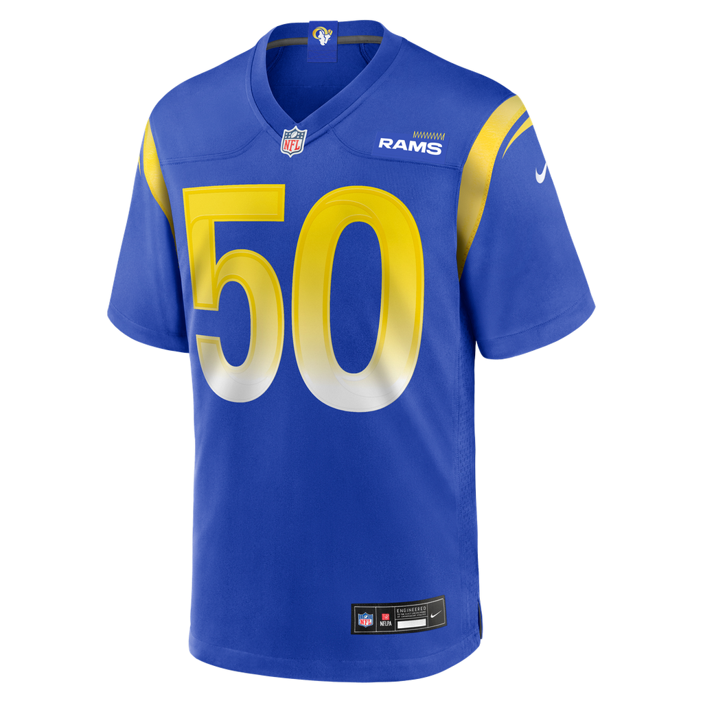 Beaux Limmer Los Angeles Rams Nike Team Game Jersey -  Royal