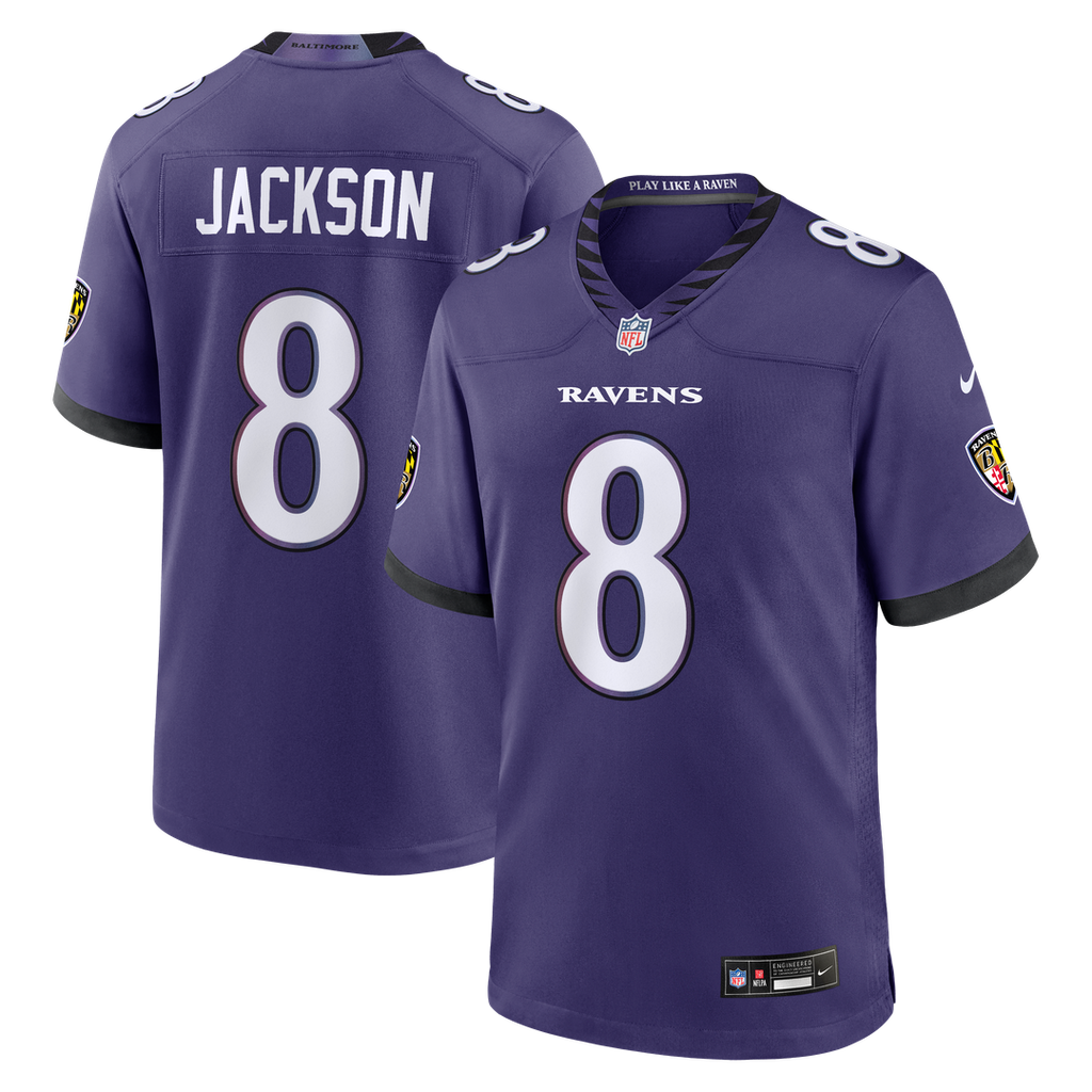 Lamar Jackson Baltimore Ravens Nike Team Game Jersey - Purple