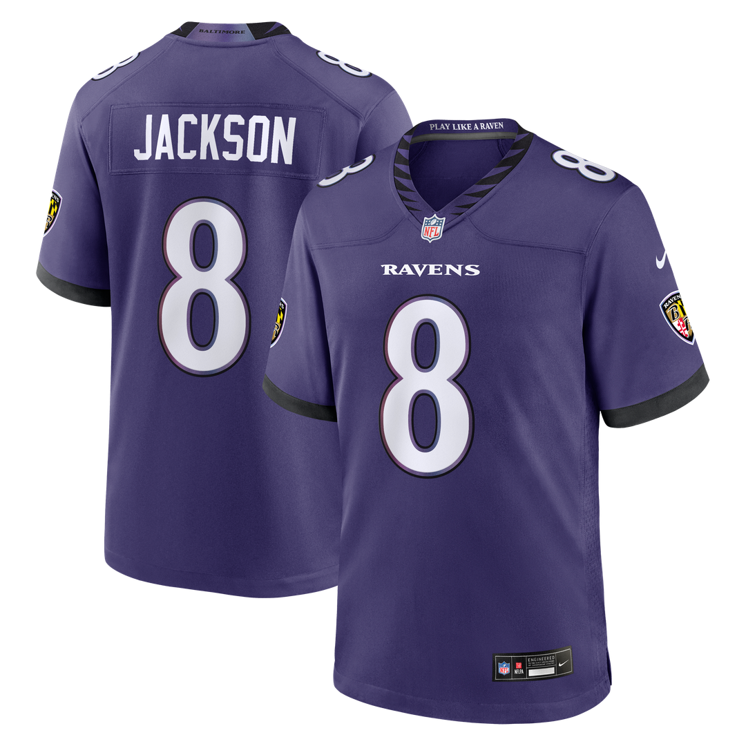 Lamar Jackson Baltimore Ravens Nike Team Game Jersey - Purple