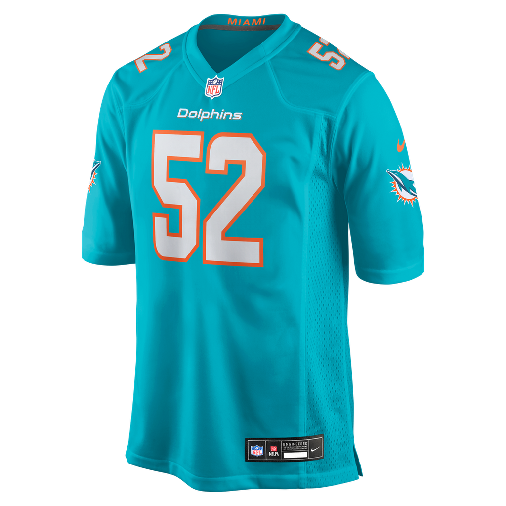 Patrick Paul Miami Dolphins Nike  Game Jersey -  Aqua