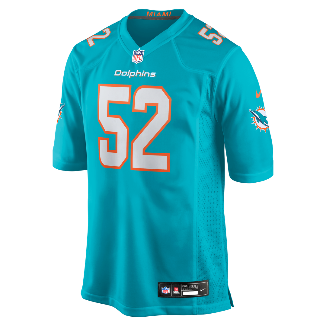 Patrick Paul Miami Dolphins Nike  Game Jersey -  Aqua