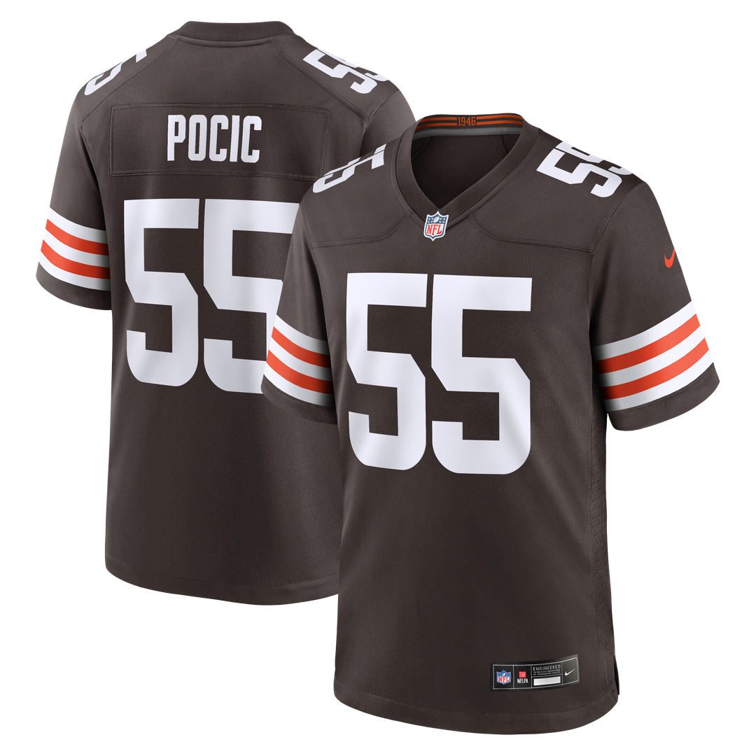 Ethan Pocic Cleveland Browns Nike Game Jersey - Brown