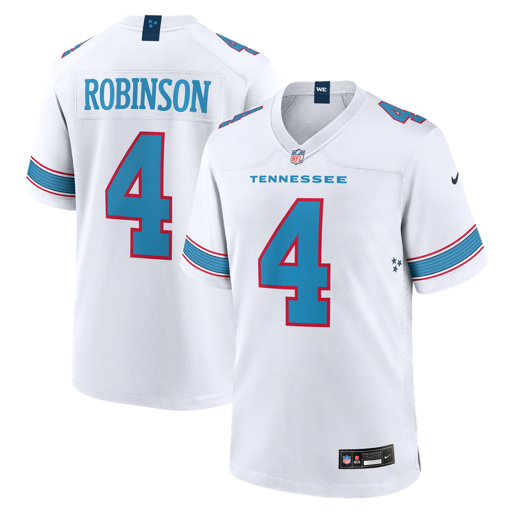 Wan'Dale Robinson Tennessee Titans Nike Game Jersey - White