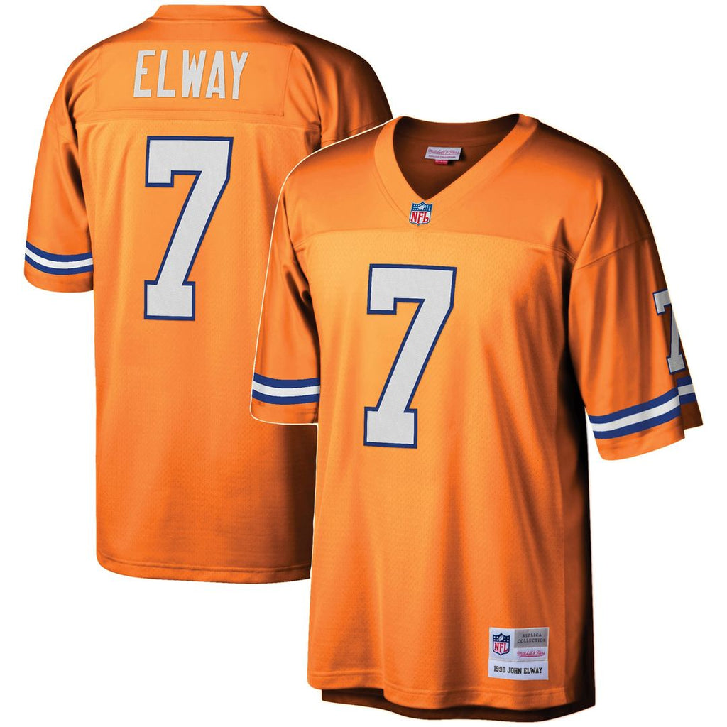John Elway Denver Broncos Mitchell & Ness Youth 1990 Legacy Retired Player Jersey - Orange