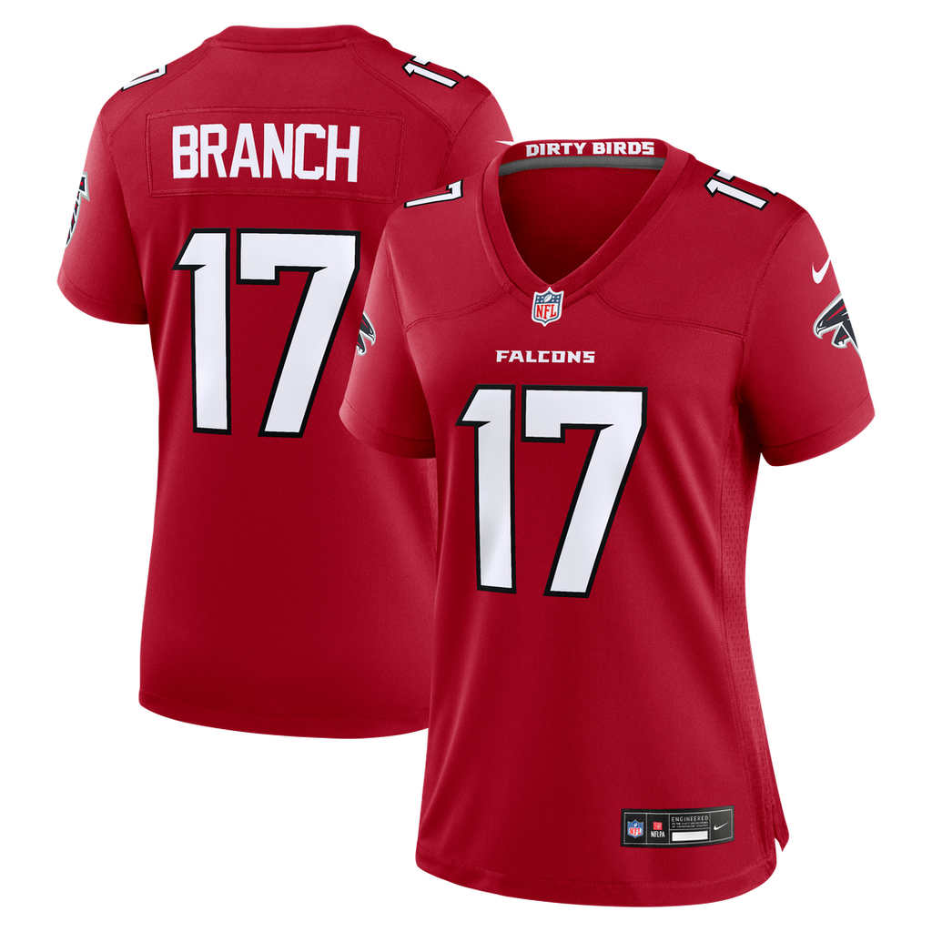 Zachariah Branch Atlanta Falcons Nike Women's Team Game Jersey - Red