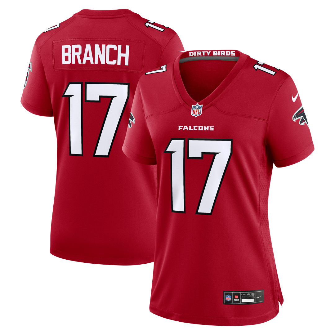 Zachariah Branch Atlanta Falcons Nike Women's Team Game Jersey - Red