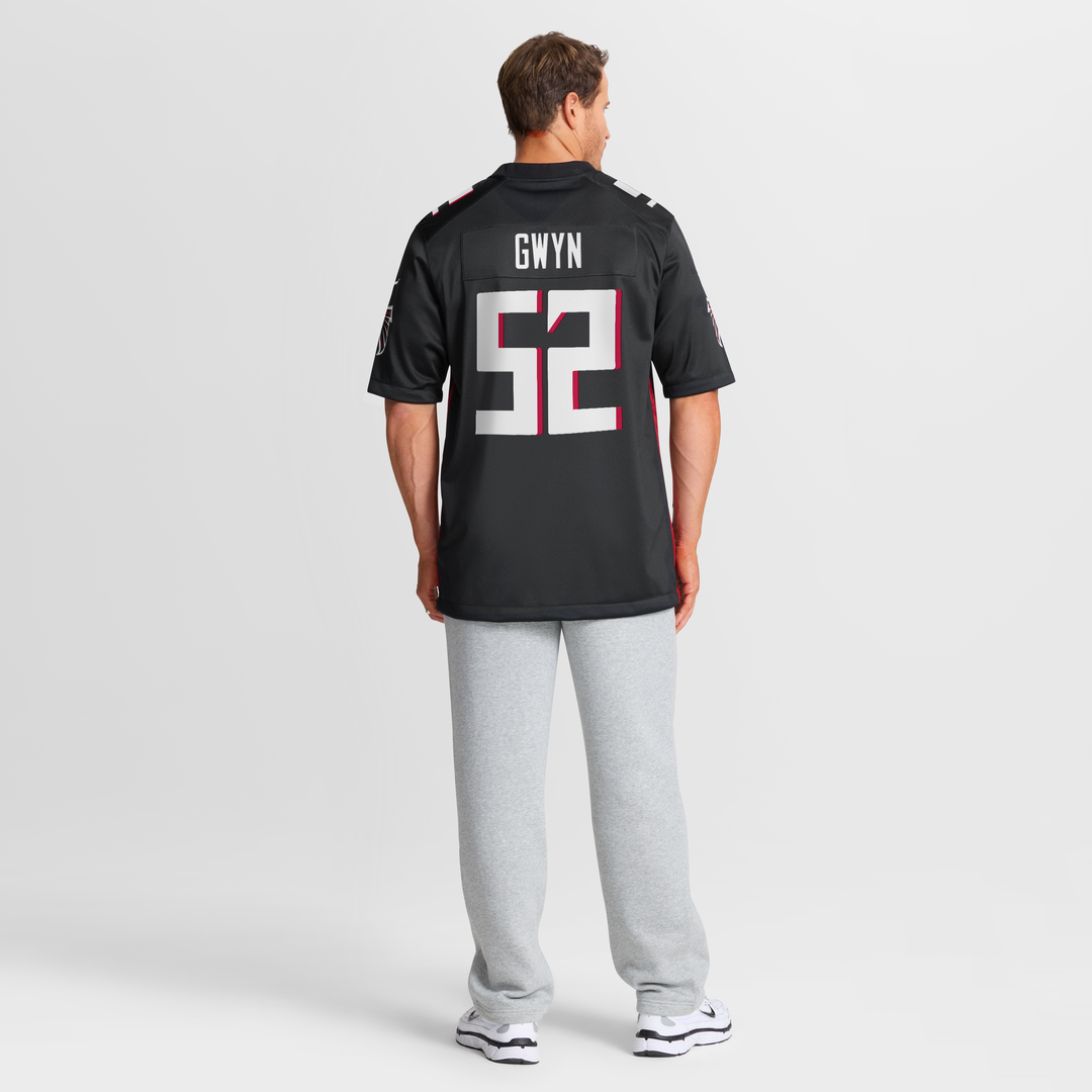 Jovaughn Gwyn Atlanta Falcons Nike Team Game Jersey -  Black