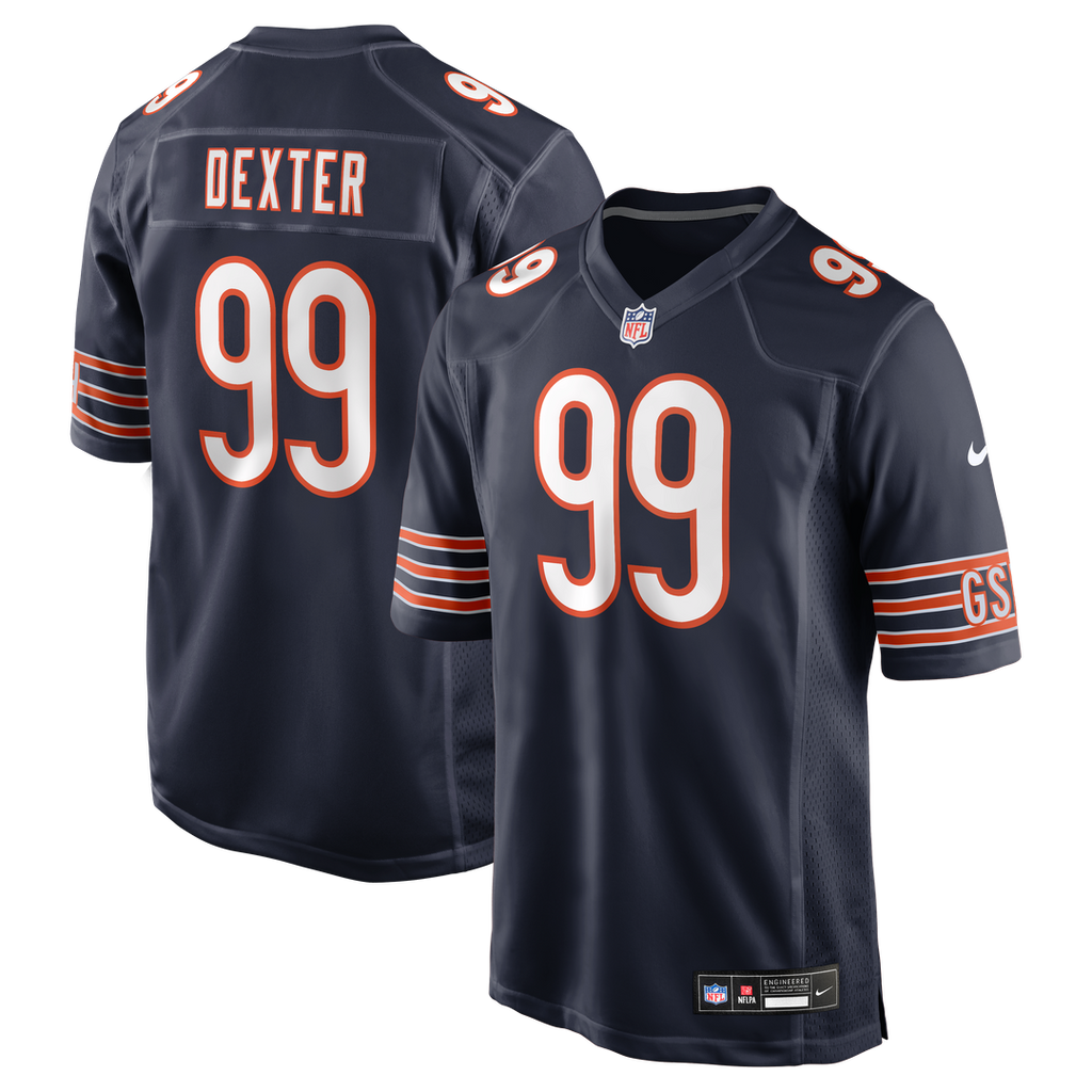 Gervon Dexter Sr Chicago Bears Nike Team Game Jersey -  Navy