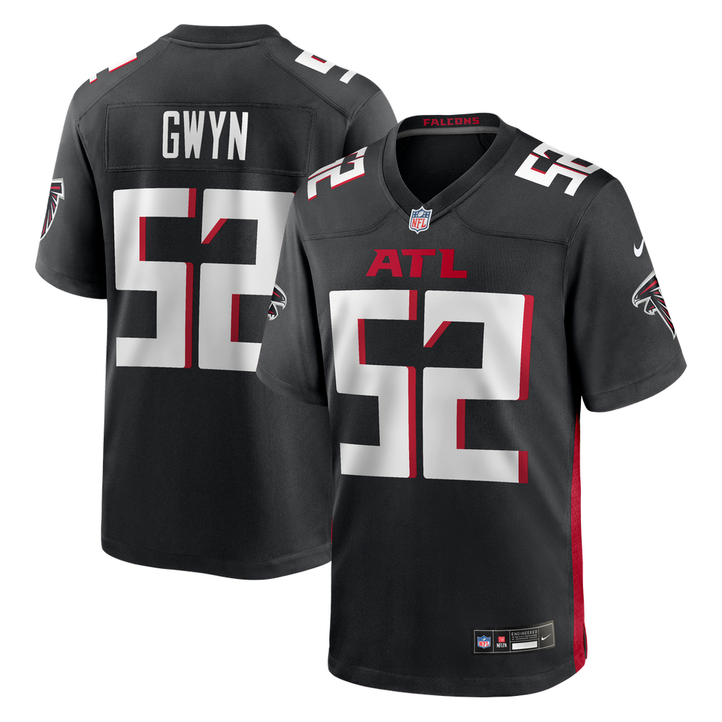 Jovaughn Gwyn Atlanta Falcons Nike Team Game Jersey -  Black