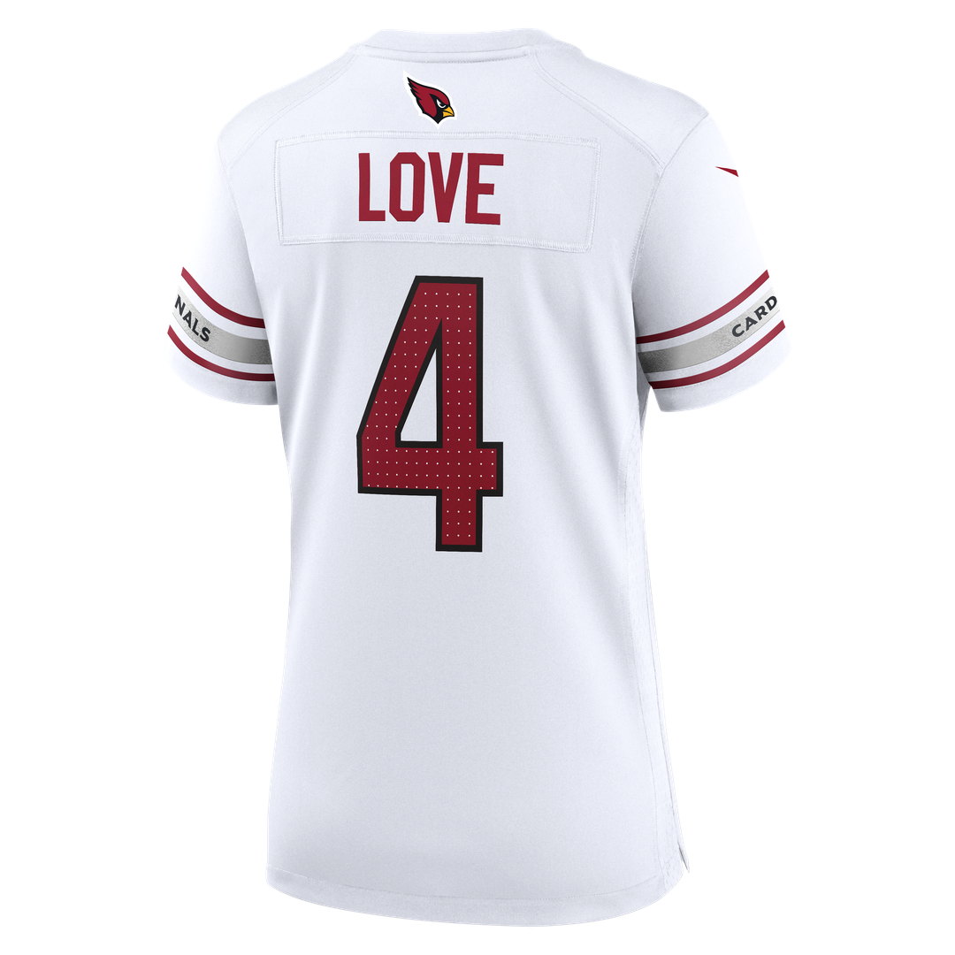 Jeremiyah Love Arizona Cardinals Nike Women's Game Jersey - White