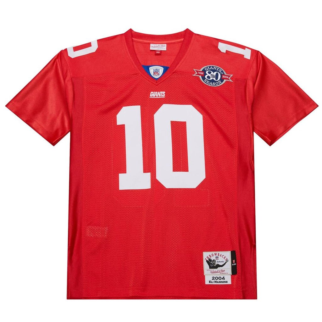 Eli Manning New York Giants 2004 Mitchell & Ness Authentic Throwback Retired Player Jersey - Red