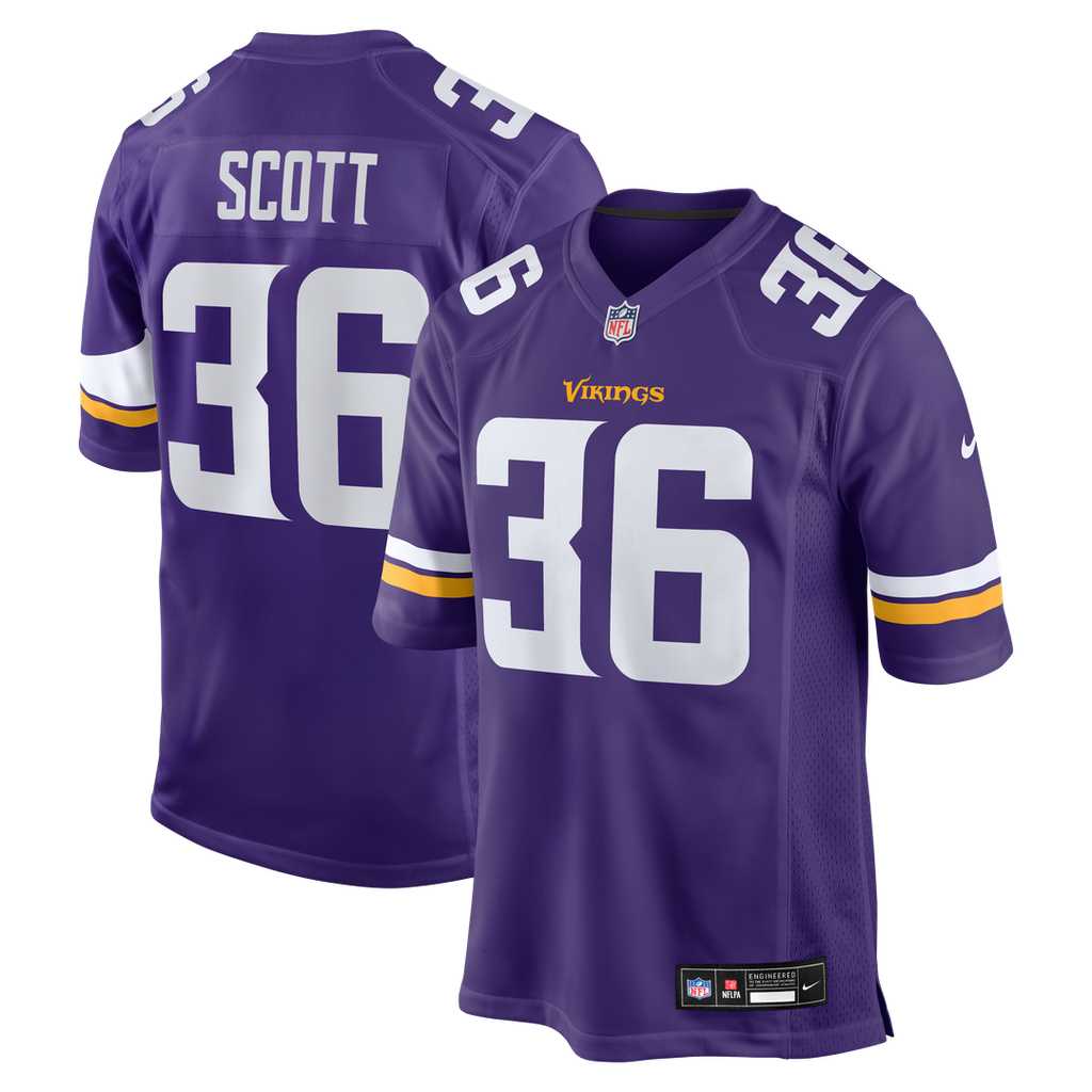 Zavier Scott Minnesota Vikings Nike Team Game Jersey -  Purple