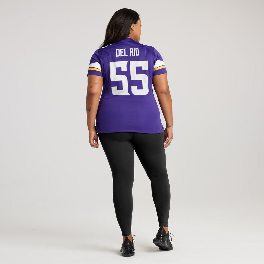 Jack Del Rio Minnesota Vikings Nike Women's Game Retired Player Jersey - Purple