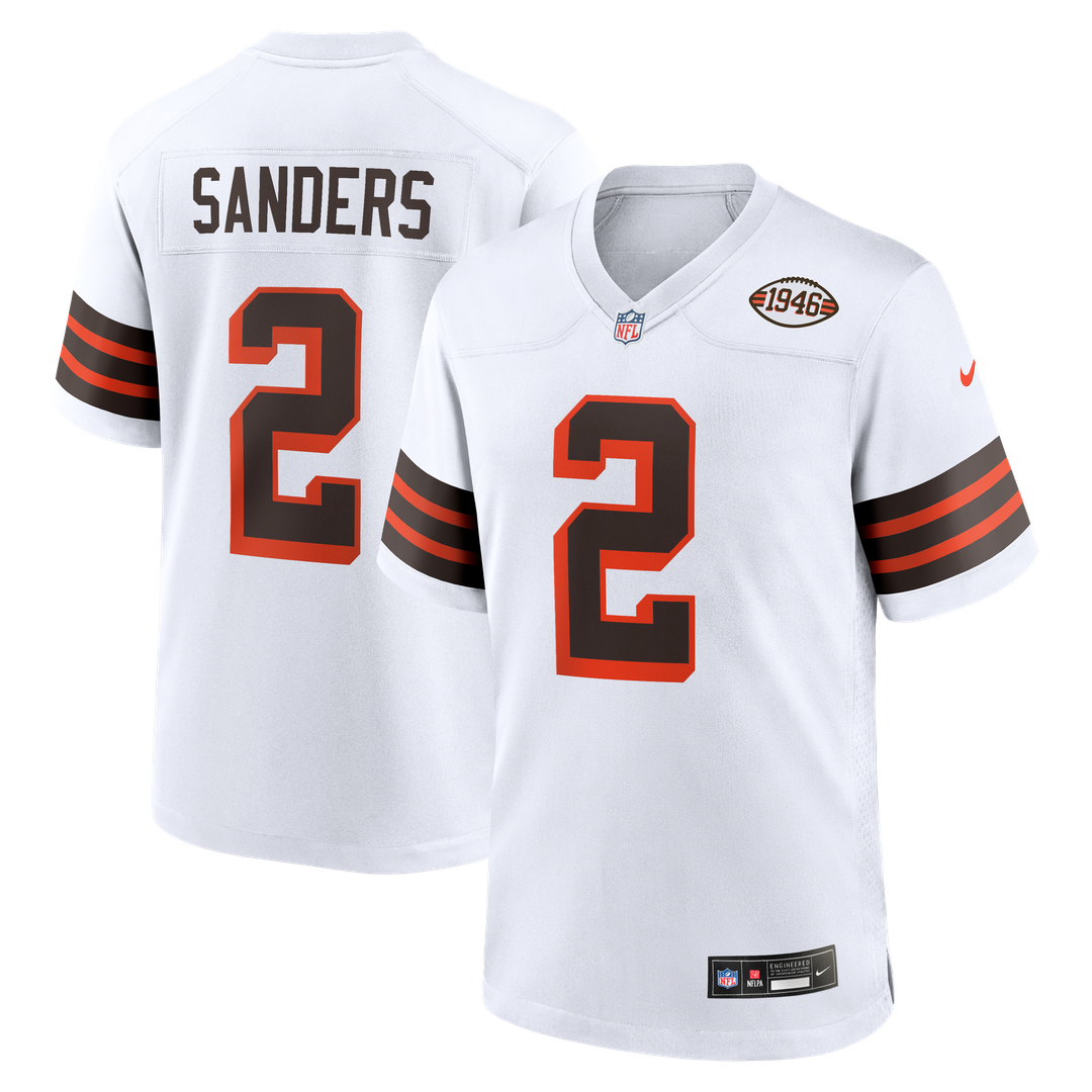 Shedeur Sanders Cleveland Browns Nike Alternate Game Jersey -  White