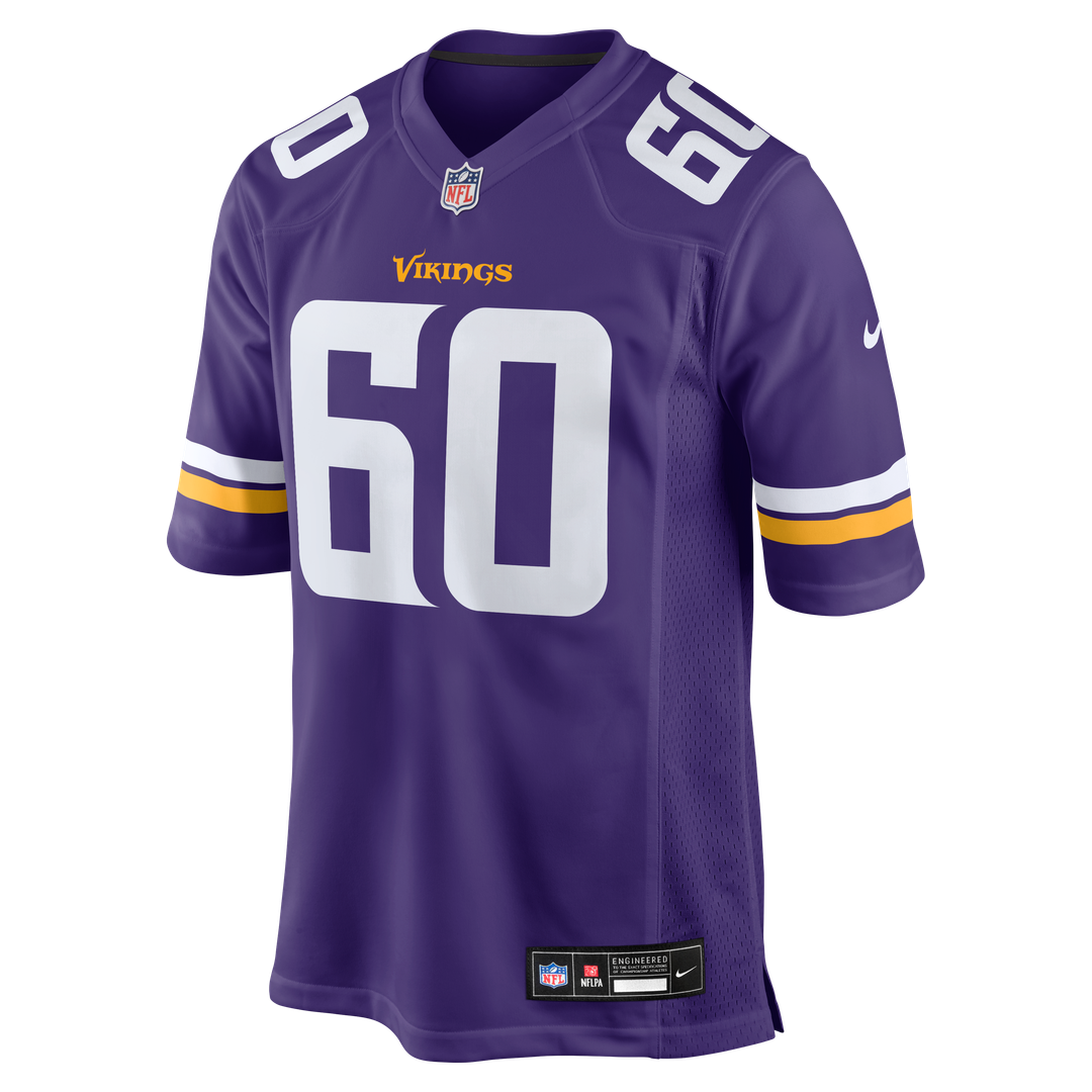 Joe Huber Minnesota Vikings Nike Team Game Jersey -  Purple