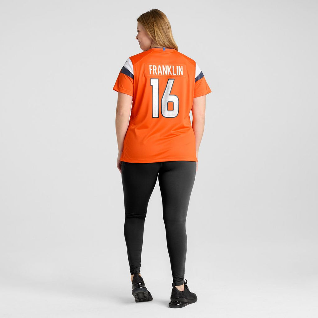 Troy Franklin Denver Broncos Nike Women's Team Game Jersey -  Orange