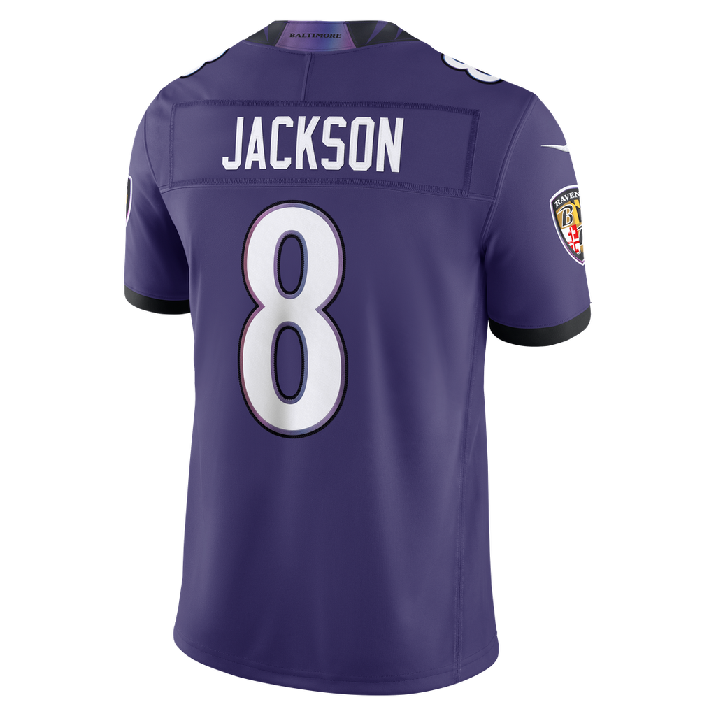 Lamar Jackson Baltimore Ravens Nike Vapor F.U.S.E. Stitched Limited Jersey - Purple