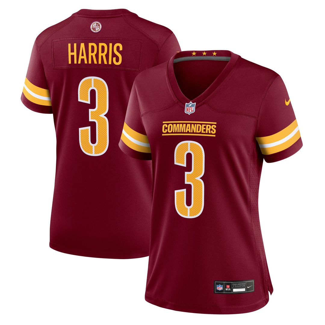 Will Harris Washington Commanders Nike Women's Team Game Jersey -  Burgundy