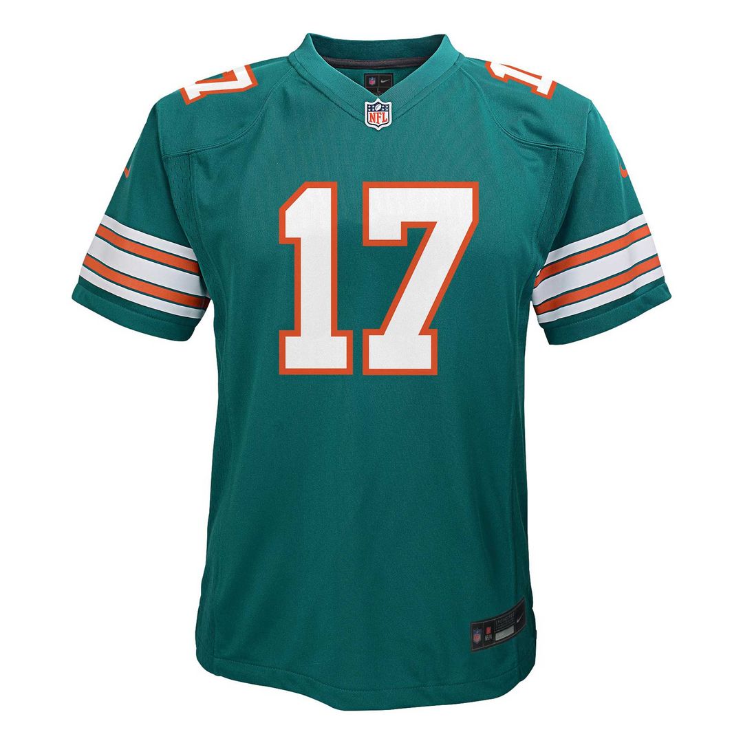 Jaylen Waddle Miami Dolphins Nike Youth Game Jersey - Aqua