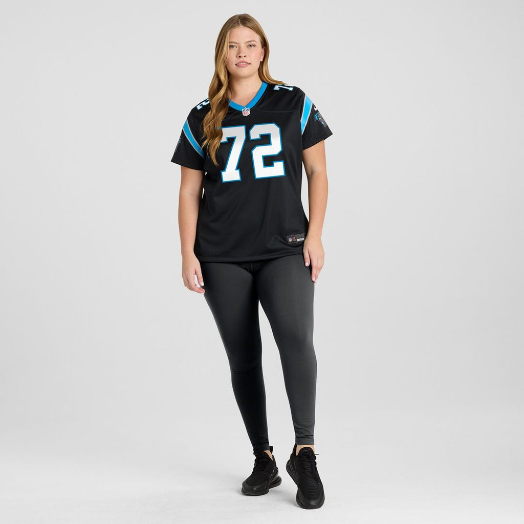 Taylor Moton Carolina Panthers Nike Women's Team Game Jersey - Black