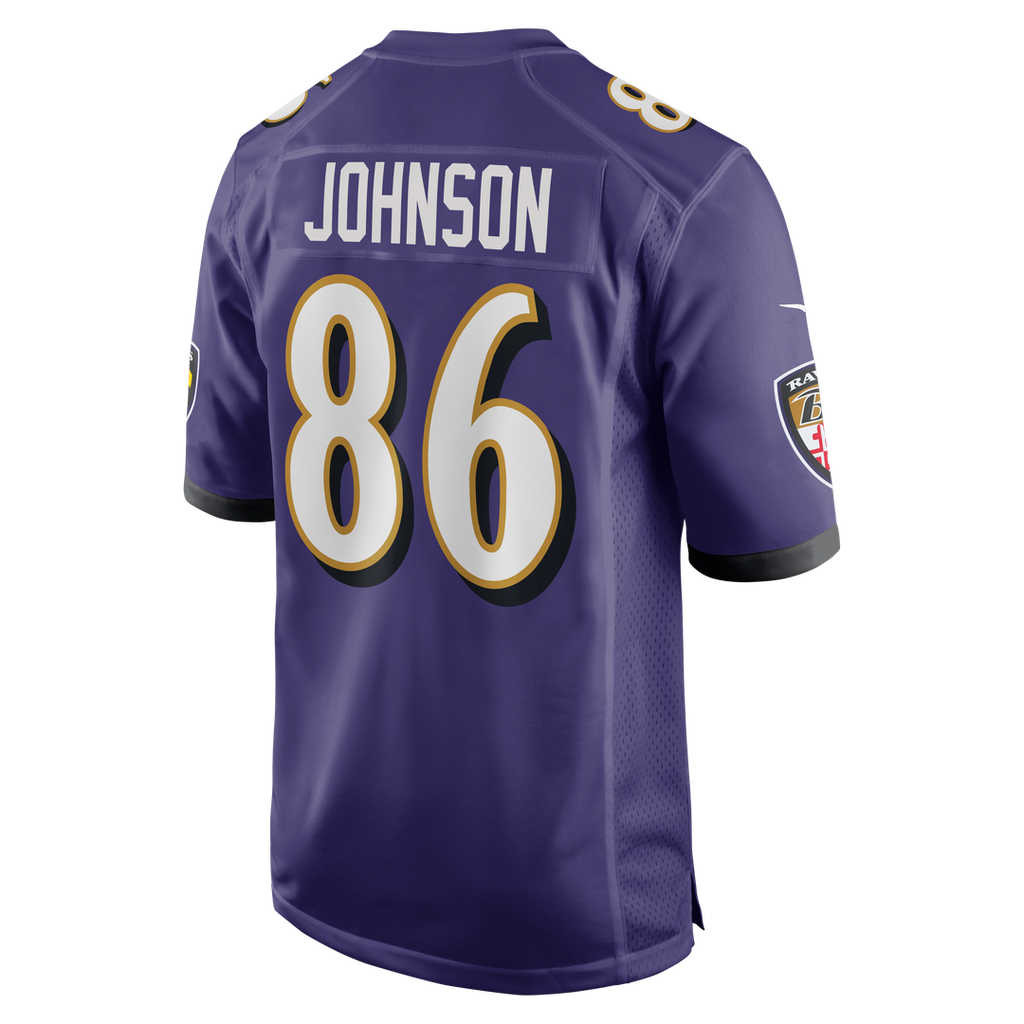 Cornelius Johnson Baltimore Ravens Nike Team Game Jersey -  Purple