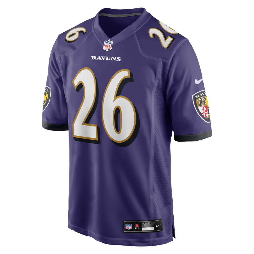 Rasheen Ali Baltimore Ravens Nike Team Game Jersey -  Purple