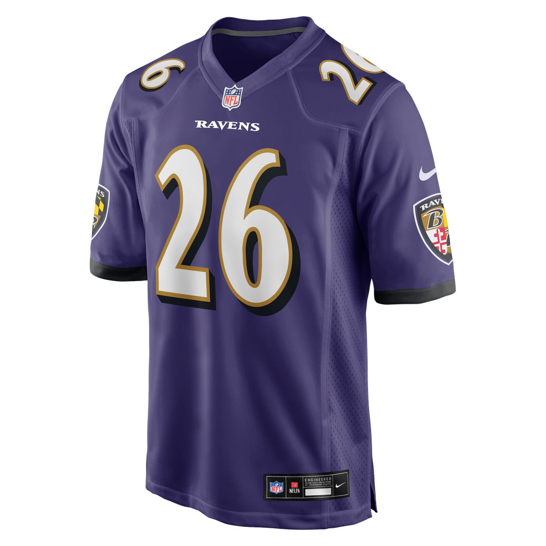 Rasheen Ali Baltimore Ravens Nike Team Game Jersey -  Purple