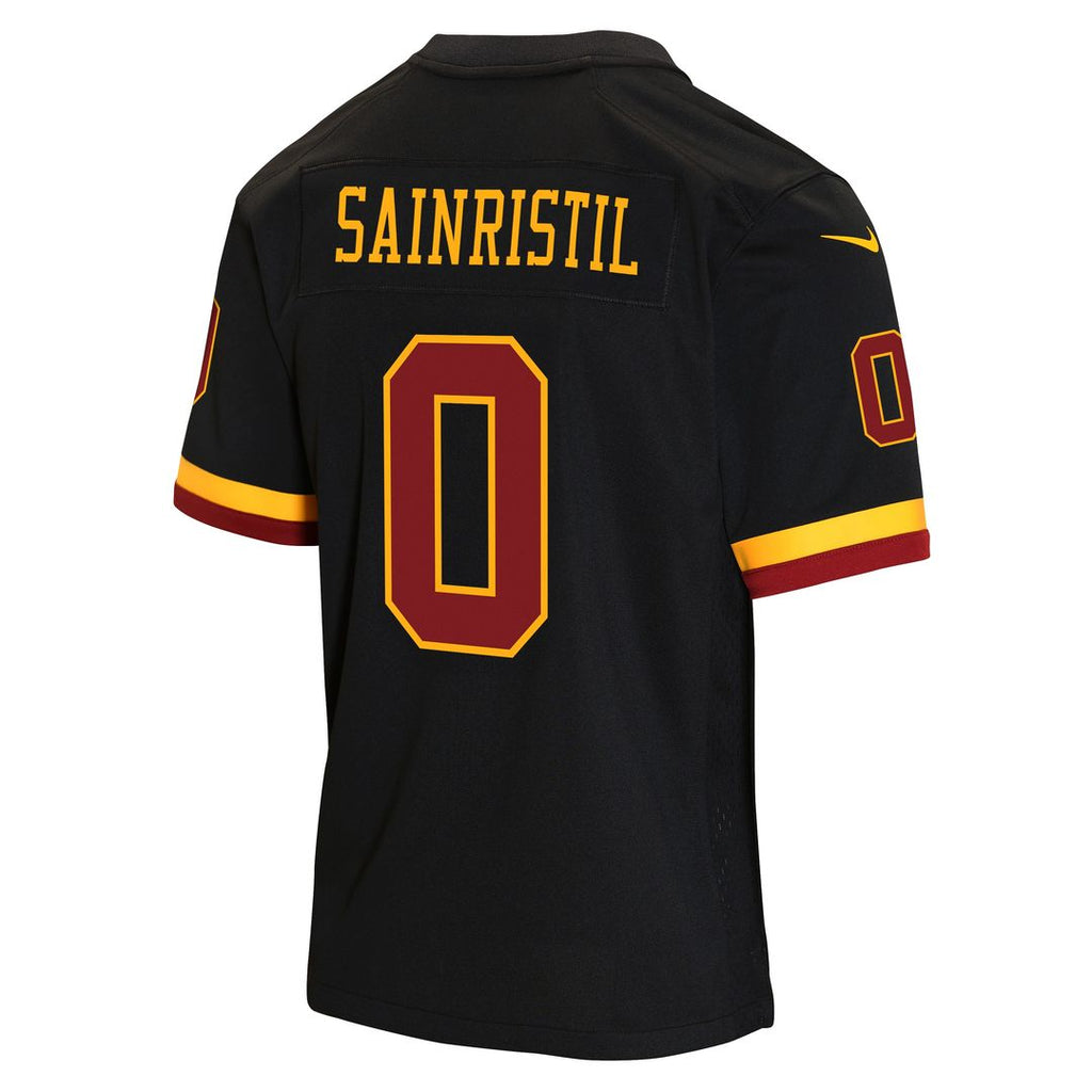 Mike Sainristil Washington Commanders Nike Youth Hail Raiser Alternate Game Jersey - Black