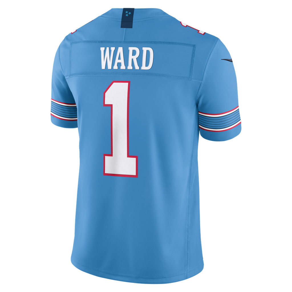 Cameron Ward Tennessee Titans Nike Vapor F.U.S.E. Stitched Limited Jersey - Light Blue