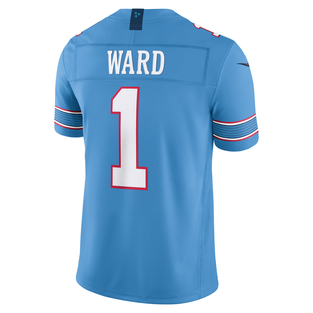 Cameron Ward Tennessee Titans Nike Vapor F.U.S.E. Stitched Limited Jersey - Light Blue