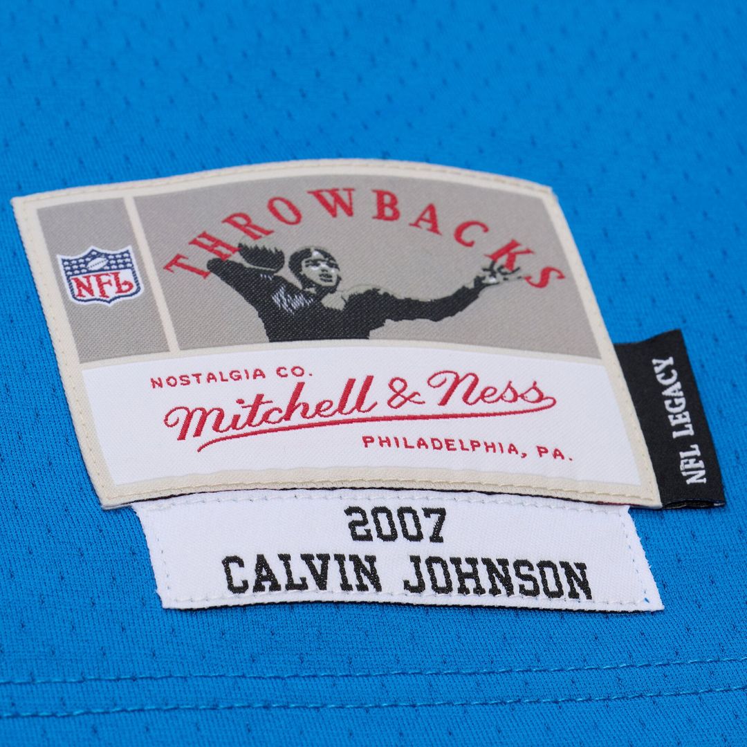 Calvin Johnson Detroit Lions Mitchell & Ness 2007 Legacy Replica Jersey - Blue