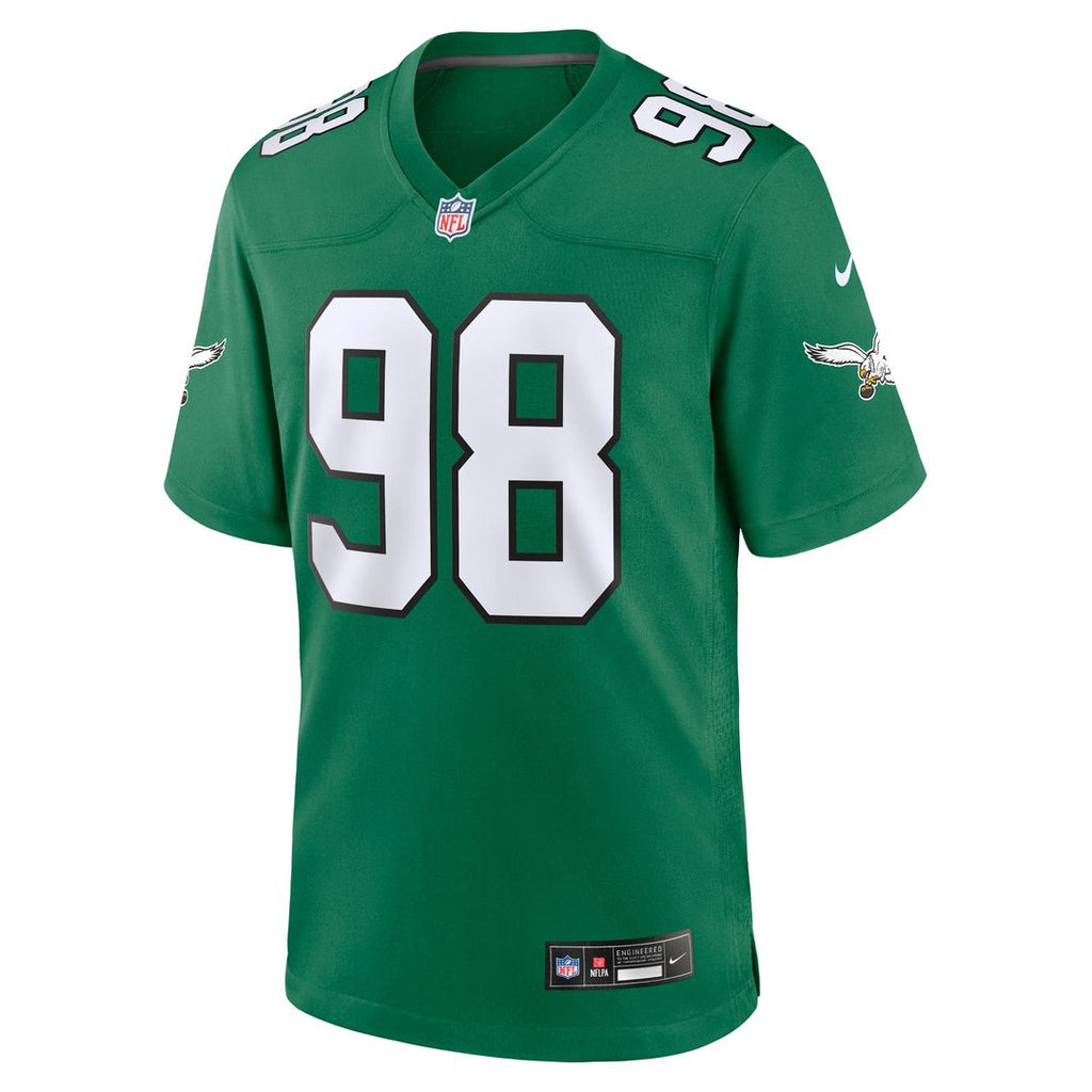 Jalen Carter Philadelphia Eagles Nike Alternate Game Player Jersey - Black