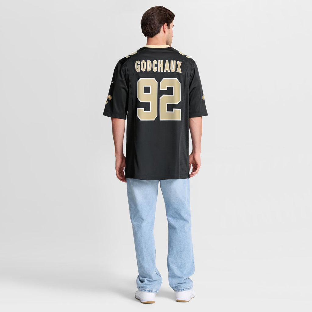 Davon Godchaux New Orleans Saints Nike Team Game Jersey -  Black