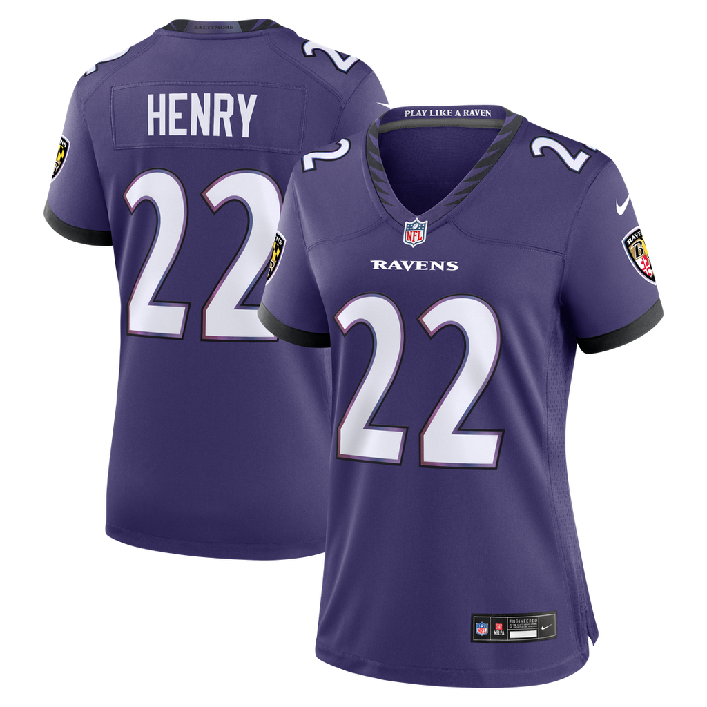 Derrick Henry Baltimore Ravens Nike Women's Team Game Jersey - Purple