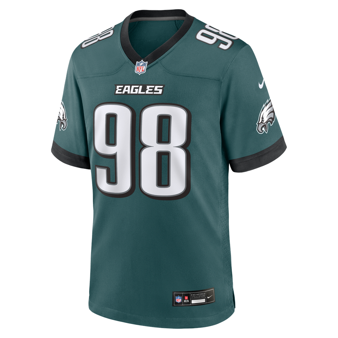 Jalen Carter Philadelphia Eagles Nike Alternate Game Jersey - Kelly Green