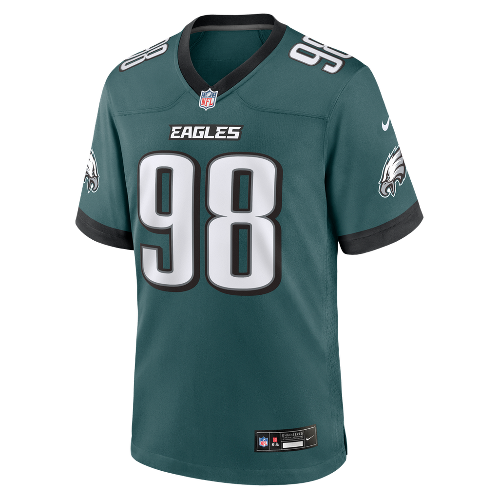 Jalen Carter Philadelphia Eagles Nike Alternate Game Player Jersey - Black