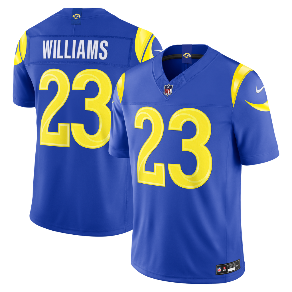Kyren Williams Los Angeles Rams Nike Vapor F.U.S.E. Stitched Limited Jersey - Royal