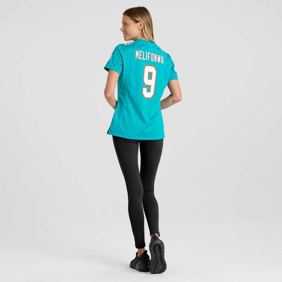 Ifeatu Melifonwu Miami Dolphins Nike Women's Team Game Jersey -  Aqua