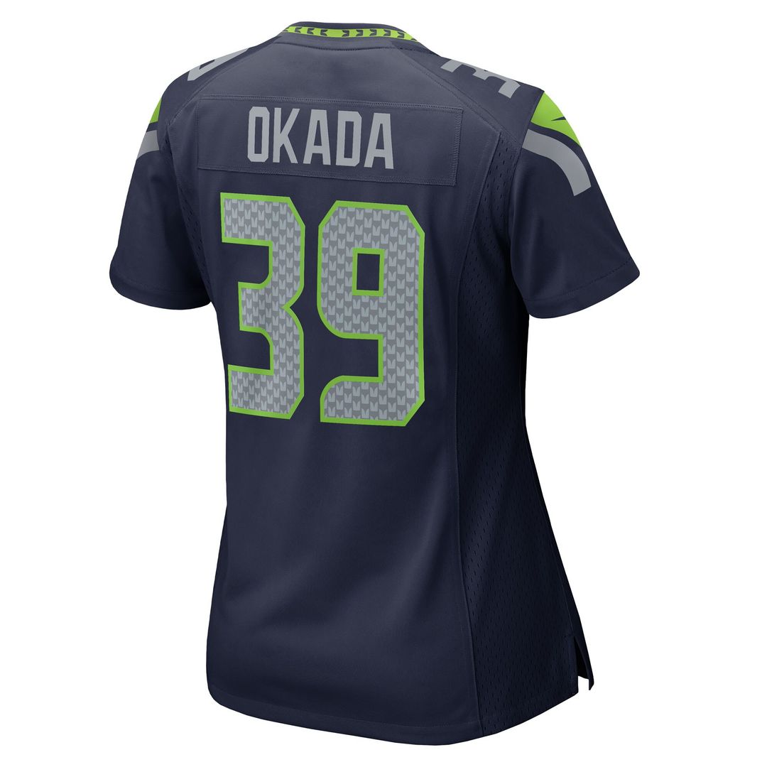 Ty Okada Seattle Seahawks Nike Women's Team Game Jersey -  College Navy
