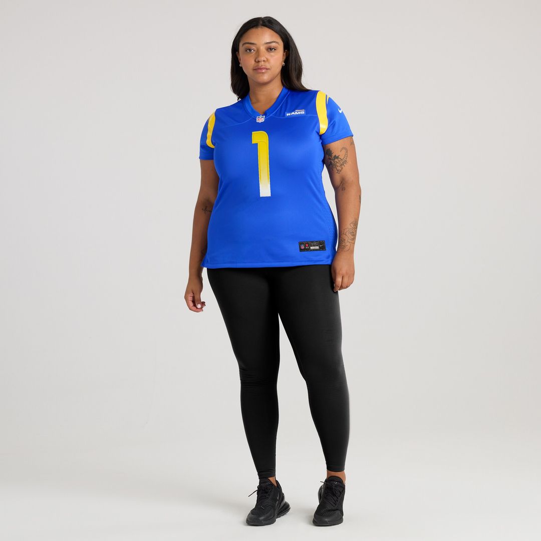 Number 1 Mom Los Angeles Rams Nike Women's Game Jersey - Royal