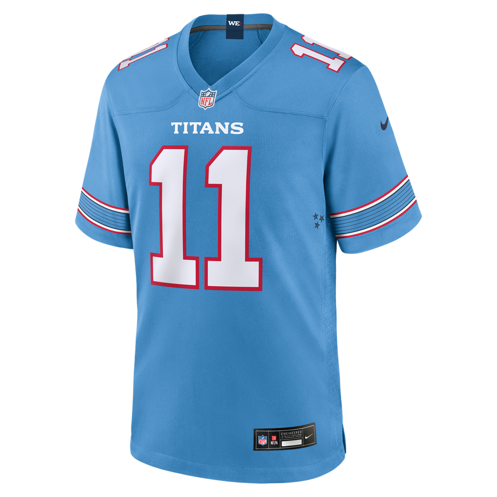 Jermaine Johnson II Tennessee Titans Nike Team Game Jersey - Light Blue