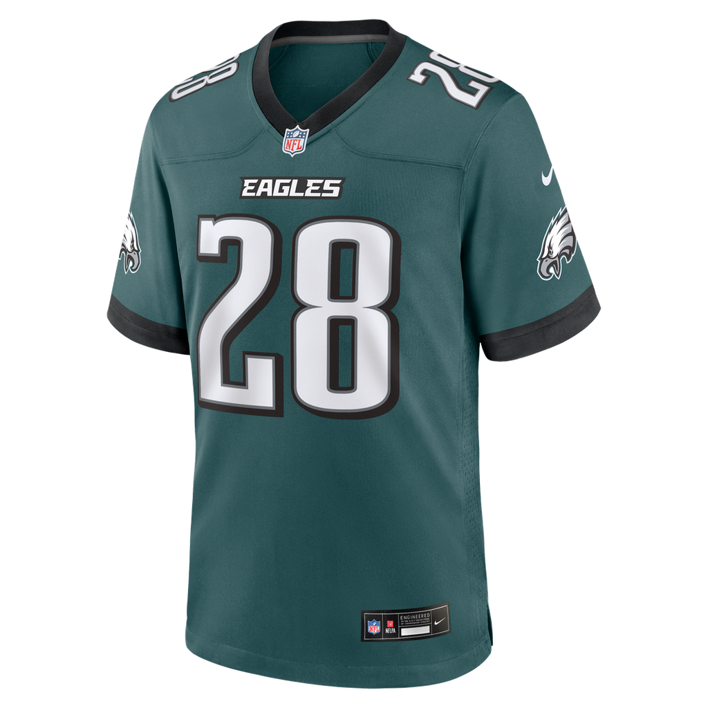 Will Shipley Philadelphia Eagles Nike Team Game Jersey -  Midnight Green