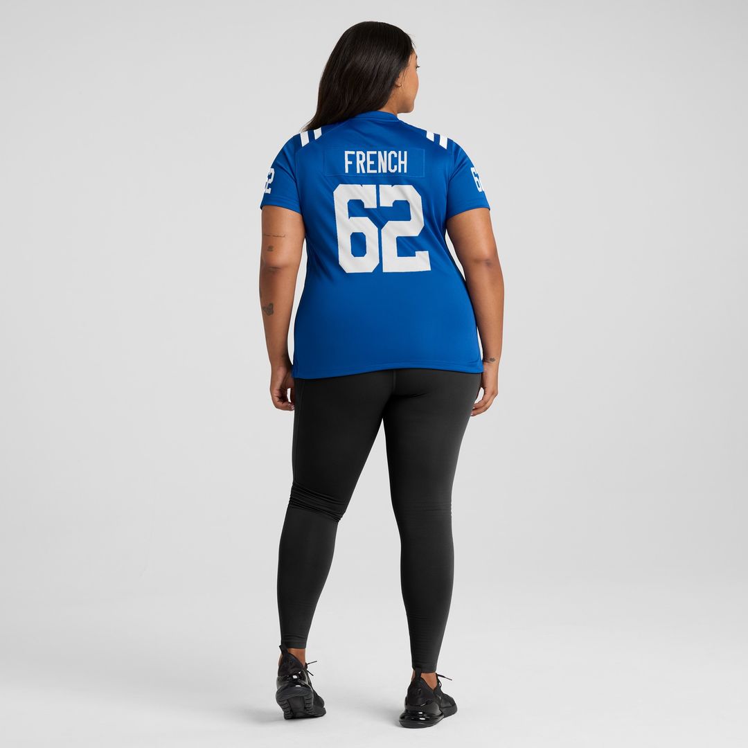 Wesley French Indianapolis Colts Nike Women's Game Player Jersey - Royal