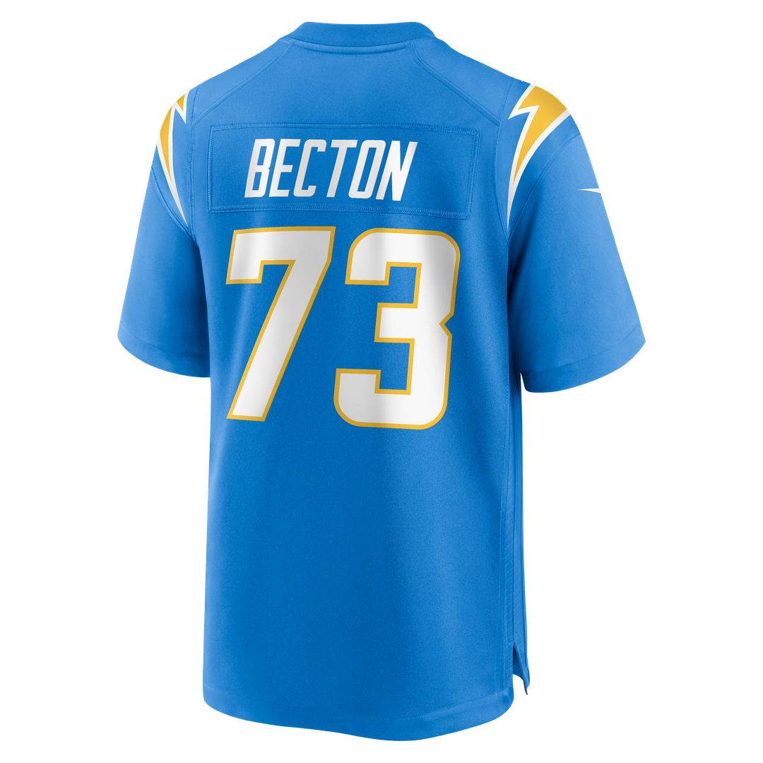 Mekhi Becton Los Angeles Chargers Nike Team Game Jersey -  Powder Blue