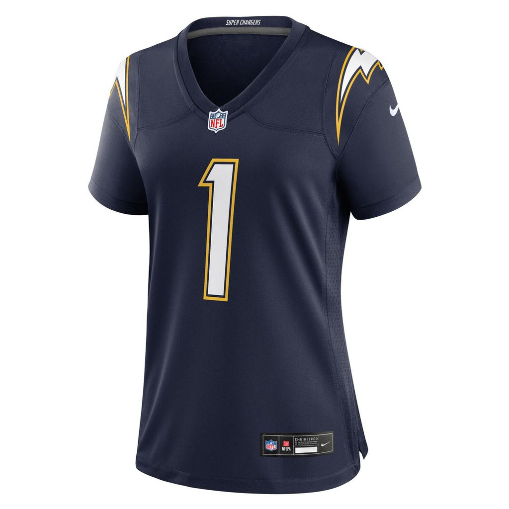 Quentin Johnston Los Angeles Chargers Nike Women's Alternate Charger Power Game Jersey - Gold