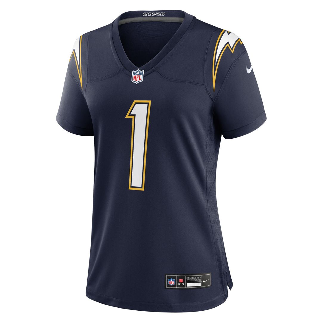 Quentin Johnston Los Angeles Chargers Nike Women's Alternate Charger Power Game Jersey - Gold