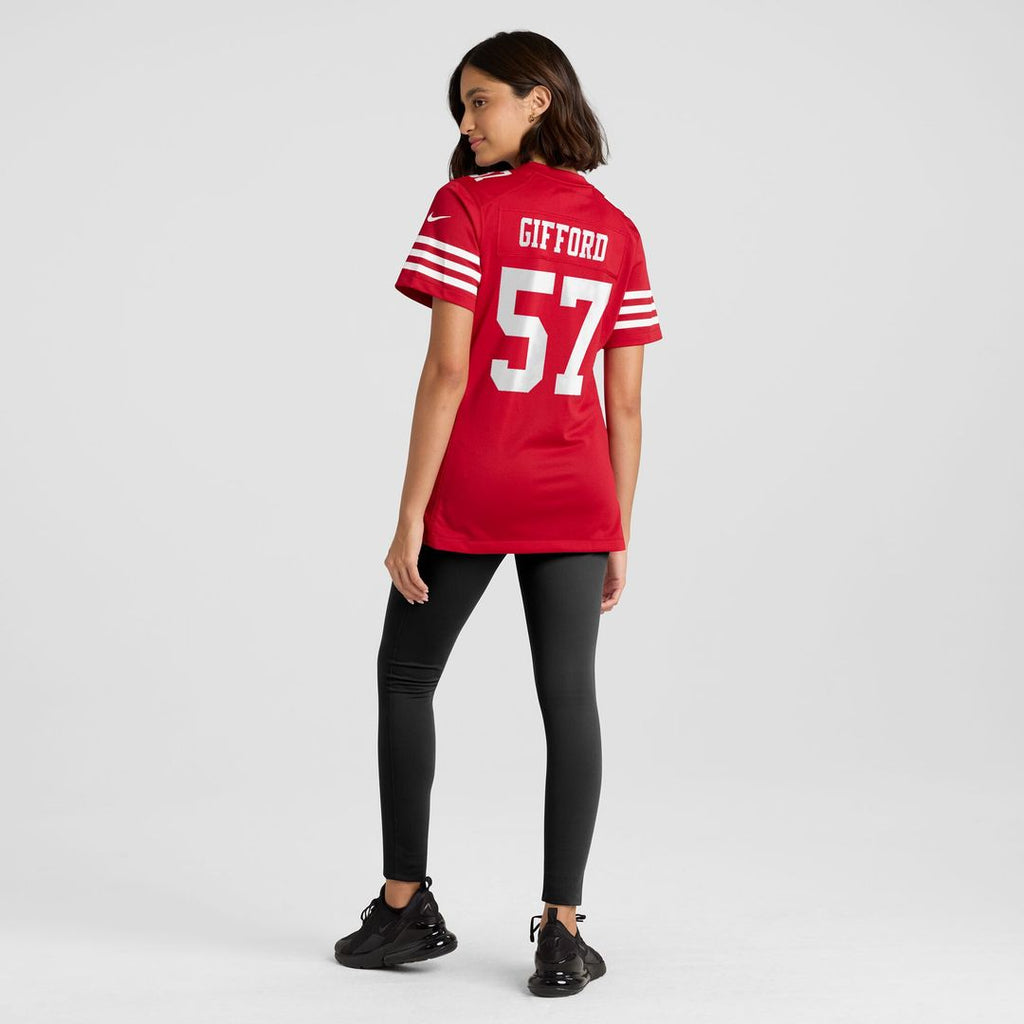 Luke Gifford San Francisco 49ers Nike Women's Team Game Jersey -  Scarlet
