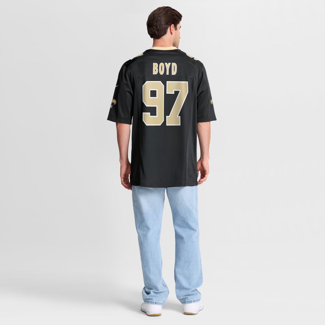 Khristian Boyd New Orleans Saints Nike  Game Jersey -  Black