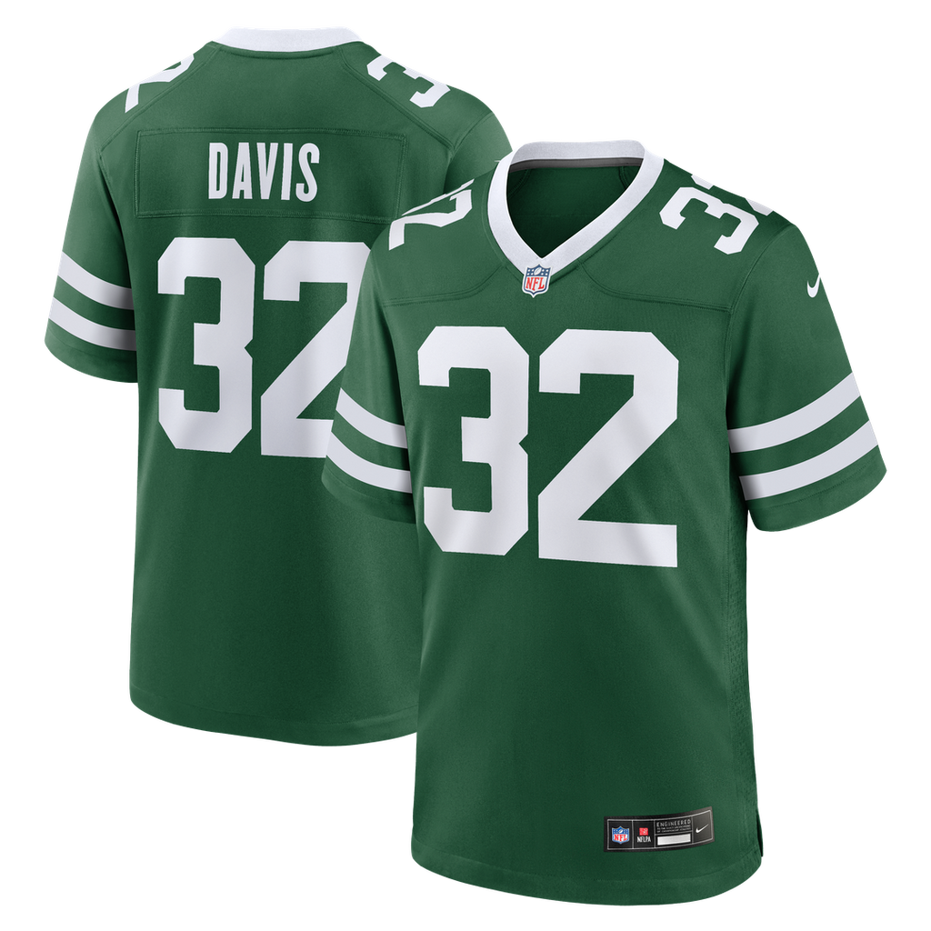 Isaiah Davis New York Jets Nike Team Game Jersey - Legacy Green